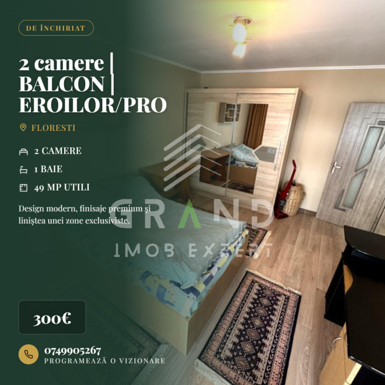 2 camere | BALCON | EROILOR/PROFI/FLORESTI