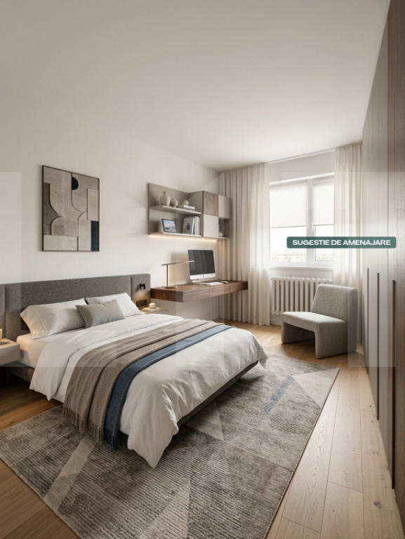 Apartament cu 4 camere - 95,06 mp - zona Piata Mare - etaj 3
