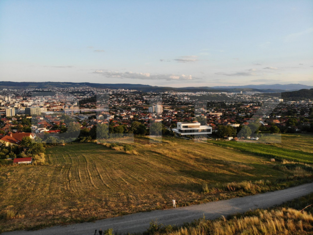 Teren construibil, panorama spre Cluj, 6 minute de Centru