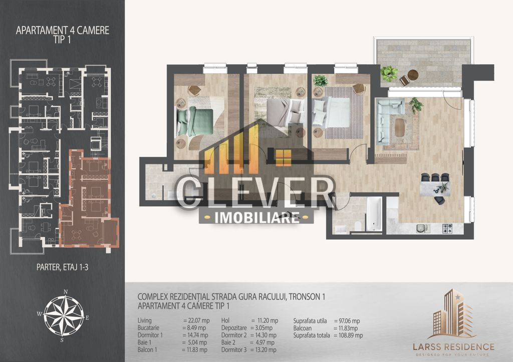 Apartament 4 camere Pallady, Metrou 8 min | Comision 0%