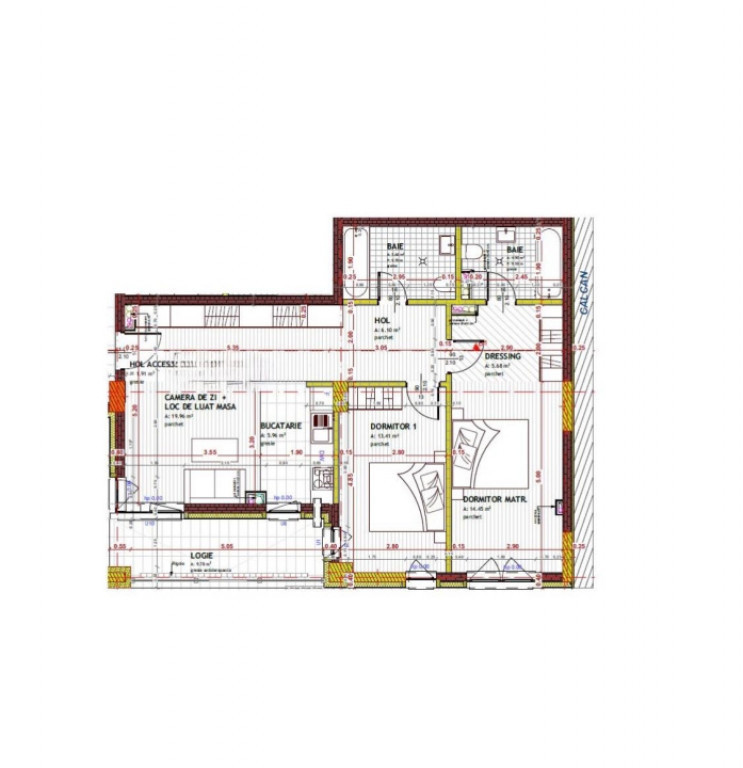Apartament 4 camere, 85,79 mp, zona Tineretului
