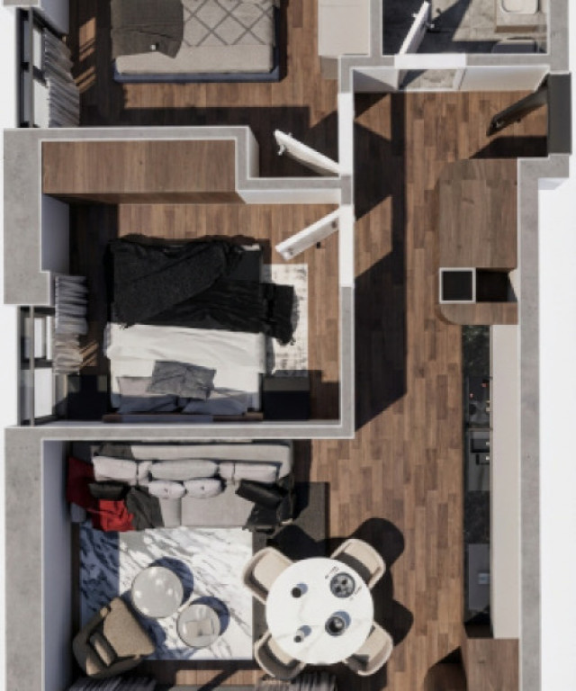 Apartament 3 camere, 56mp | Zona Regal | Baciu |