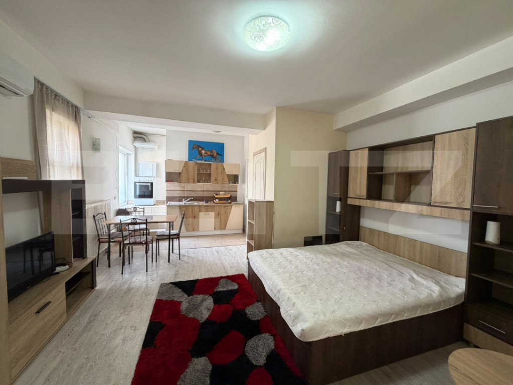 Apartament cu o camera si terasa, curte comuna, Zona Steaua