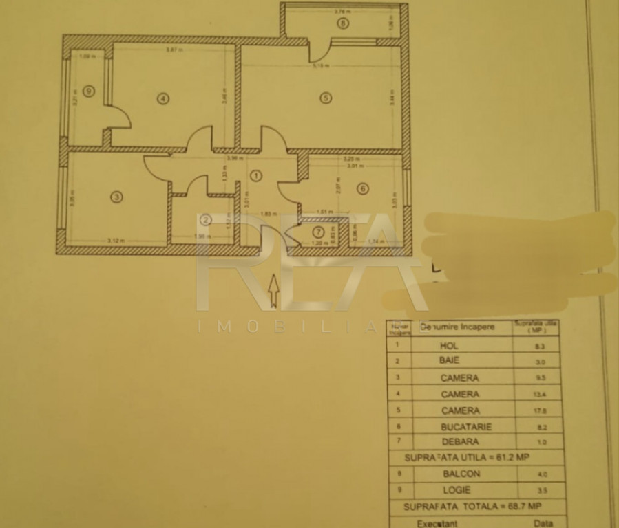 3 camere, decomandat, 2 balcoane, centrala, boxa-Drumul Tabe