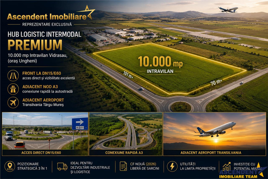 Hub logistic intermodal premium, Ungheni, Mures