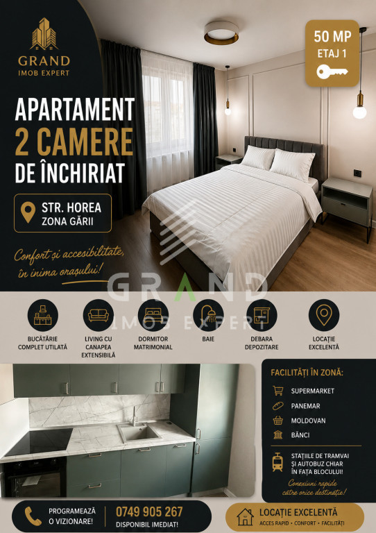 Apartament 2 Camere | Debara | 50 MP | Etaj 1 | Strada Horea