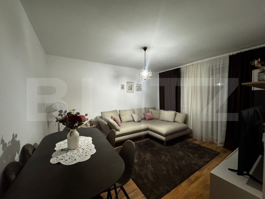 Apartament 2 camere, 48 mp ,gradina, zona Cetății