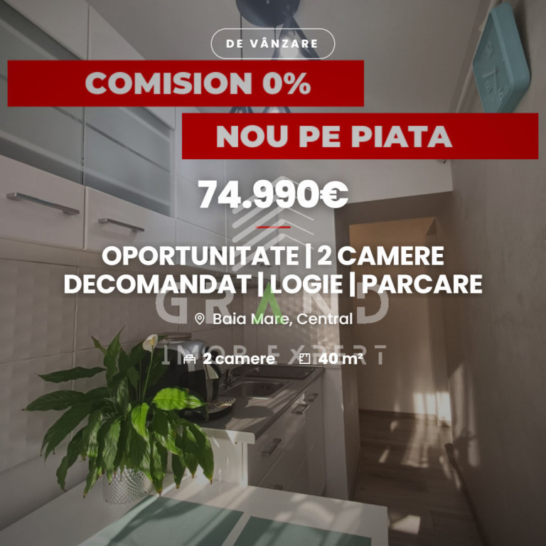OPORTUNITATE | 2 CAMERE DECOMANDAT | LOGIE | PARCARE | B-dul