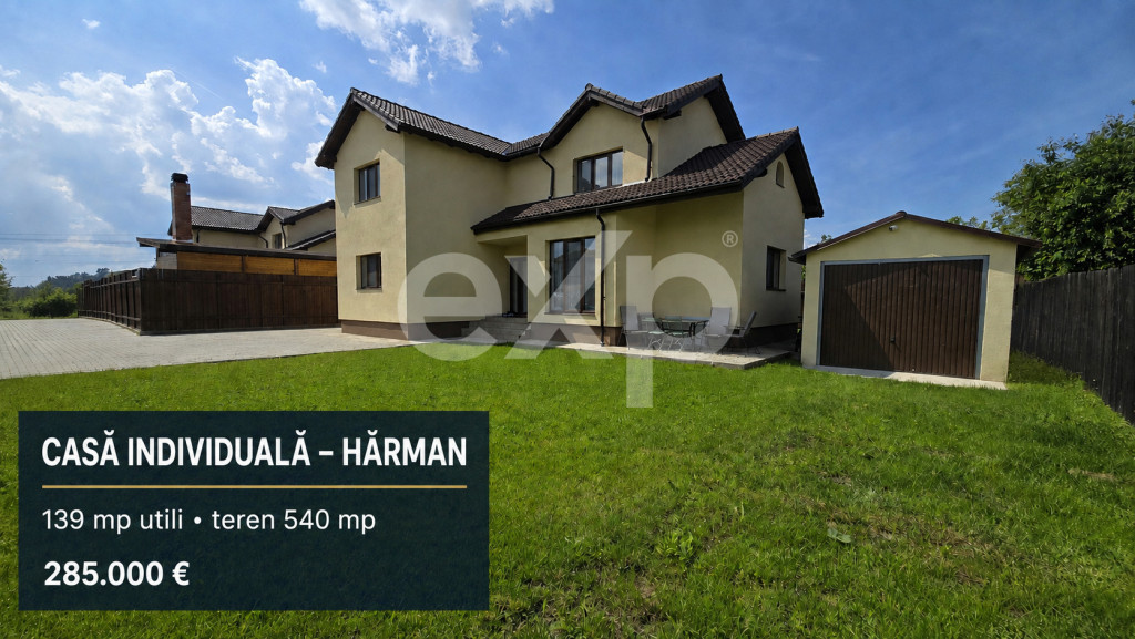Casă individuală mobilată în Hărman | 139 mp utili, ter