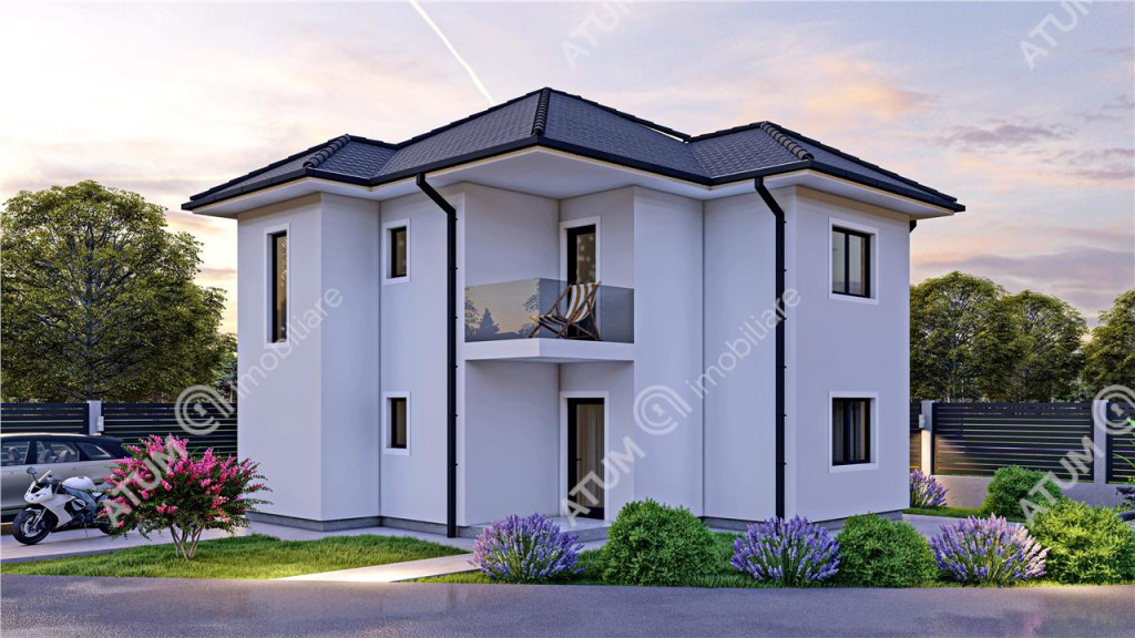 Casa individuala complet finisata 3 camere si 290 mp teren