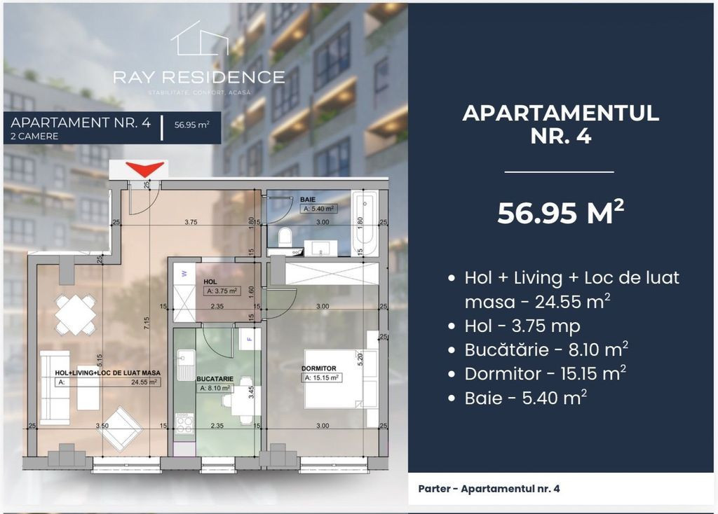 Complex Ray Residence - 2 Camere