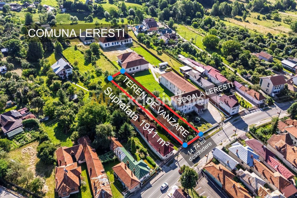 Teren cu potential exceptional 1941 mp– Centru Leresti ...