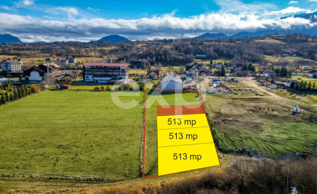Teren intravilan 513 mp – zona Bran | 3 loturi disponibile