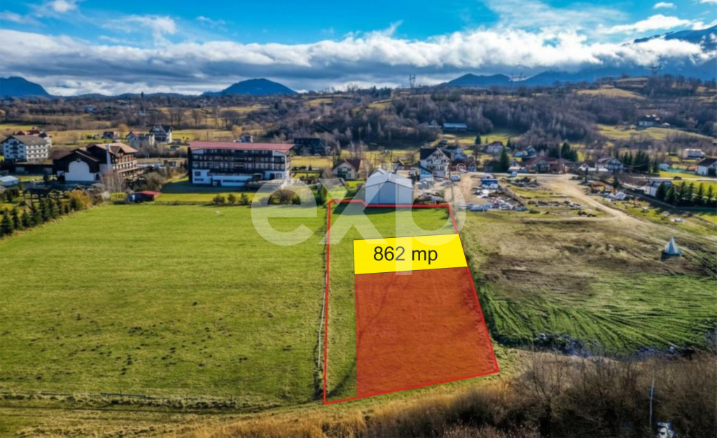 Teren intravilan 862 mp – zona Bran | Front 2 DN73 | 34.48