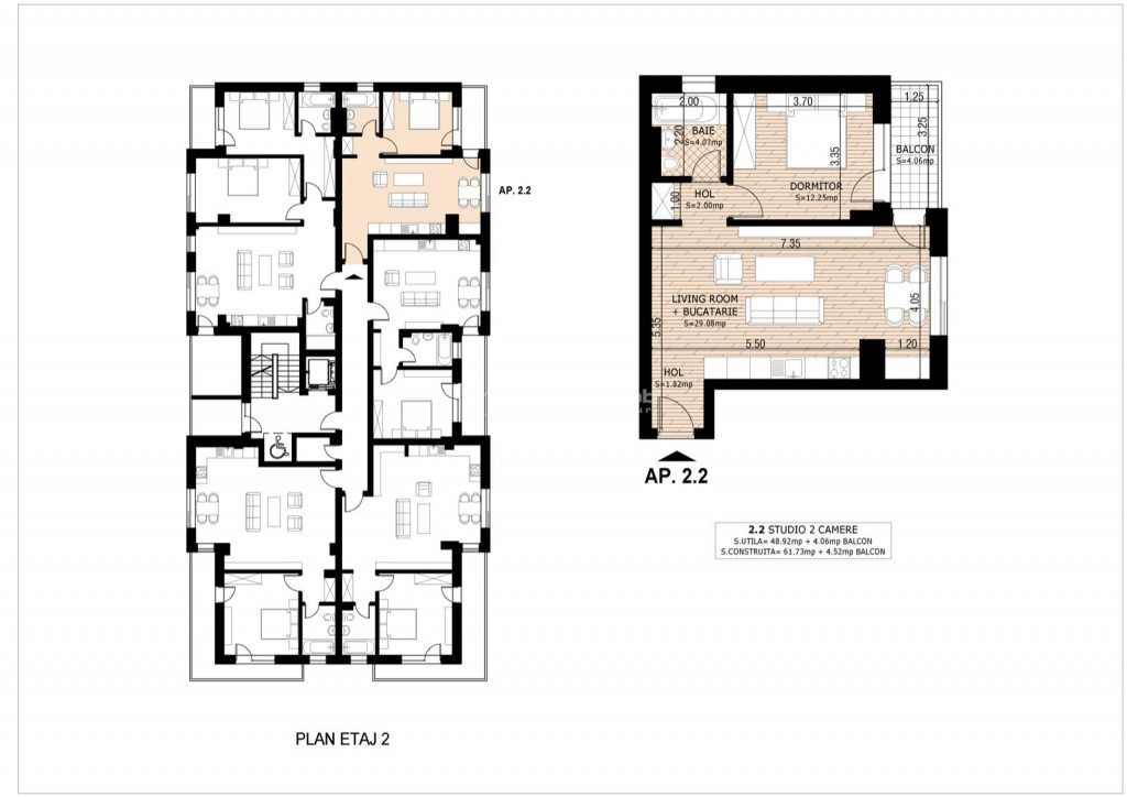 2 camere imobil nou Th. Pallady