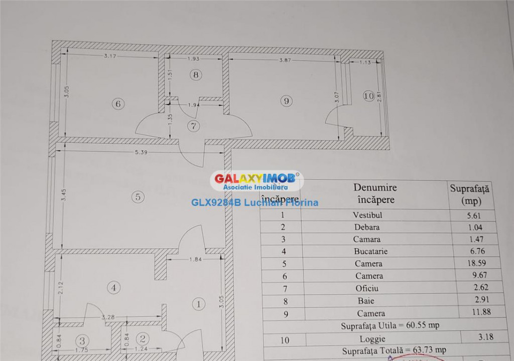 Apartament 3 camere, etaj 1, bloc reabilitat I Drumul Tabere