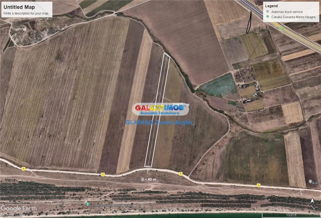 Vindem teren extravilan 28800 mp in Cumpana - Canal