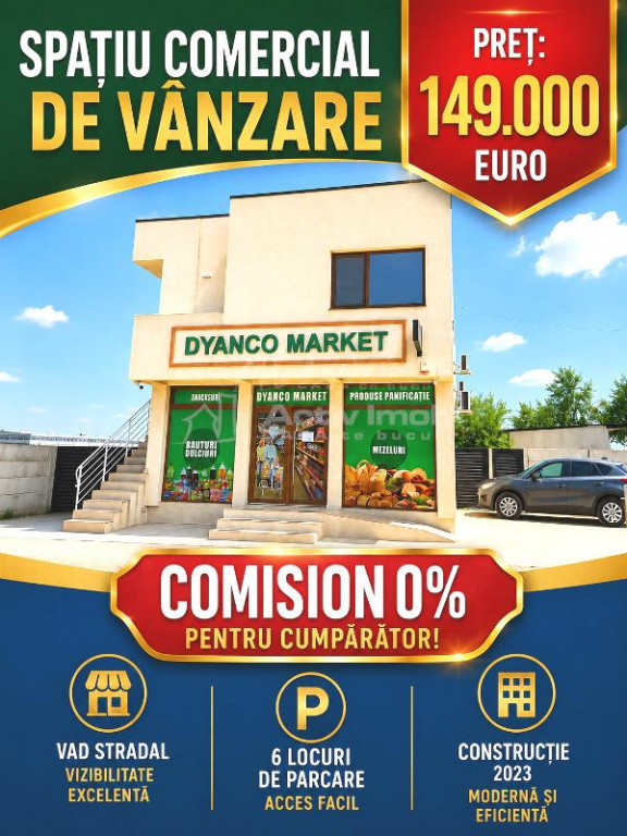 - Spatiu Comercial - Clinceni - 149000E - tva inclus - I