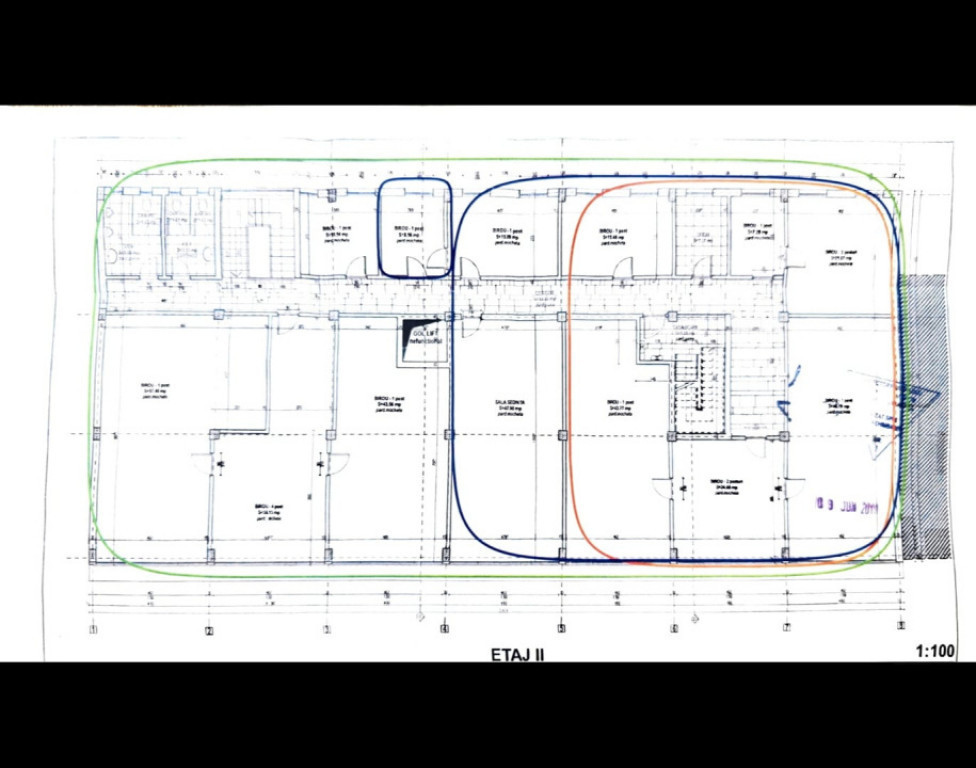 Spațiu de Birouri de Închiriat – 231 mp | Etaj 2 | 8 În