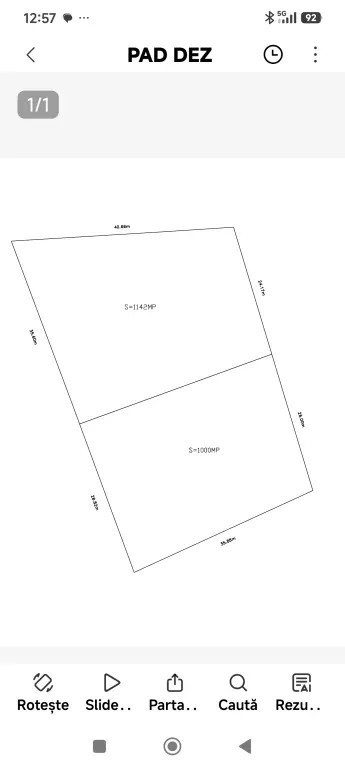 Teren constructii sat Cunești com. Gradistea 2142mp