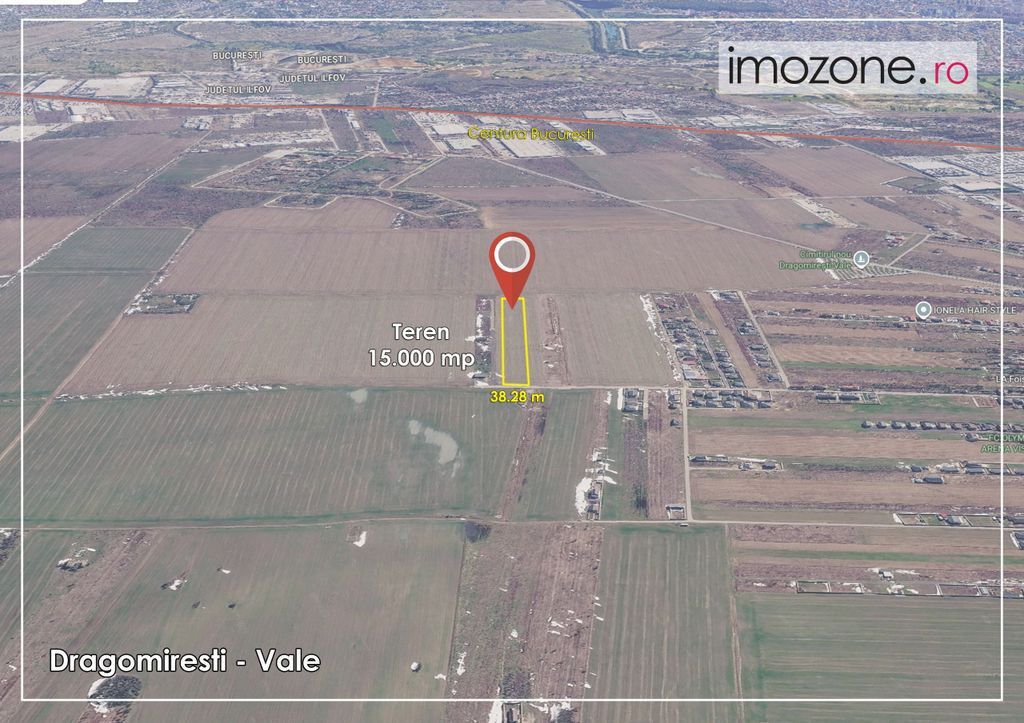 Dragomiresti Valea - Langa Centura, teren 15.000 mp, 28E/mp