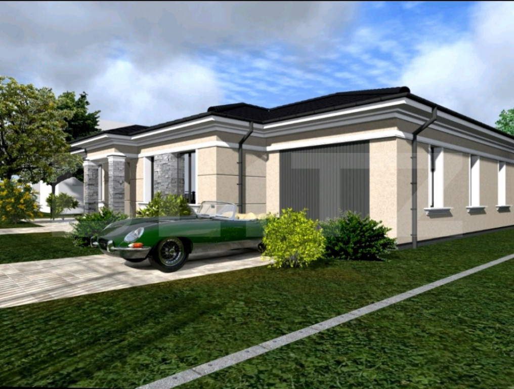 Casa individuala deosebita 4 camere, 190 mp, 1000 mp teren,