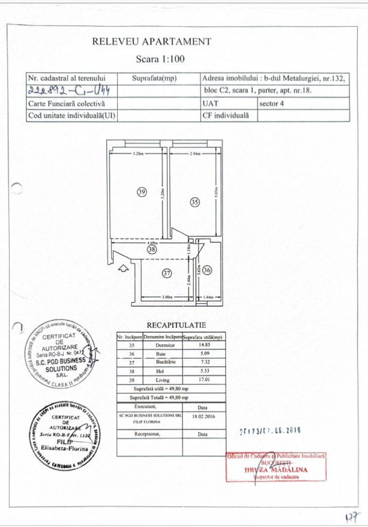 2 camere + boxa + parcare + acces piscina