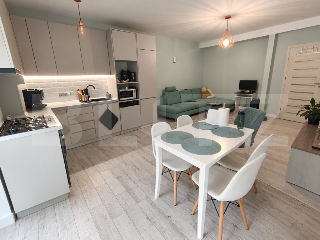 Apartament 2 camere | Parter înalt | Bloc nou | Mobilier la