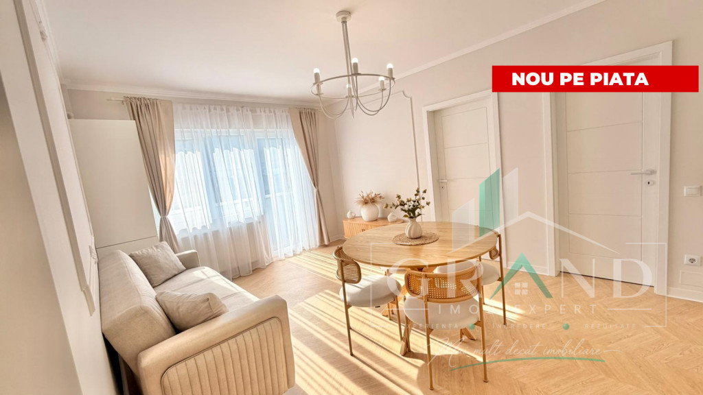 Nou Finisat | Apartament cu 3 Camere | Balcon | Parcare | Fl