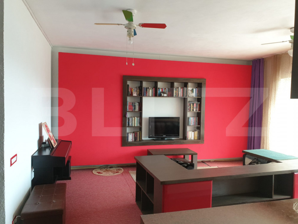 Apartament 3 camere, 80 mp, 2 terase mari, mobilat complet,