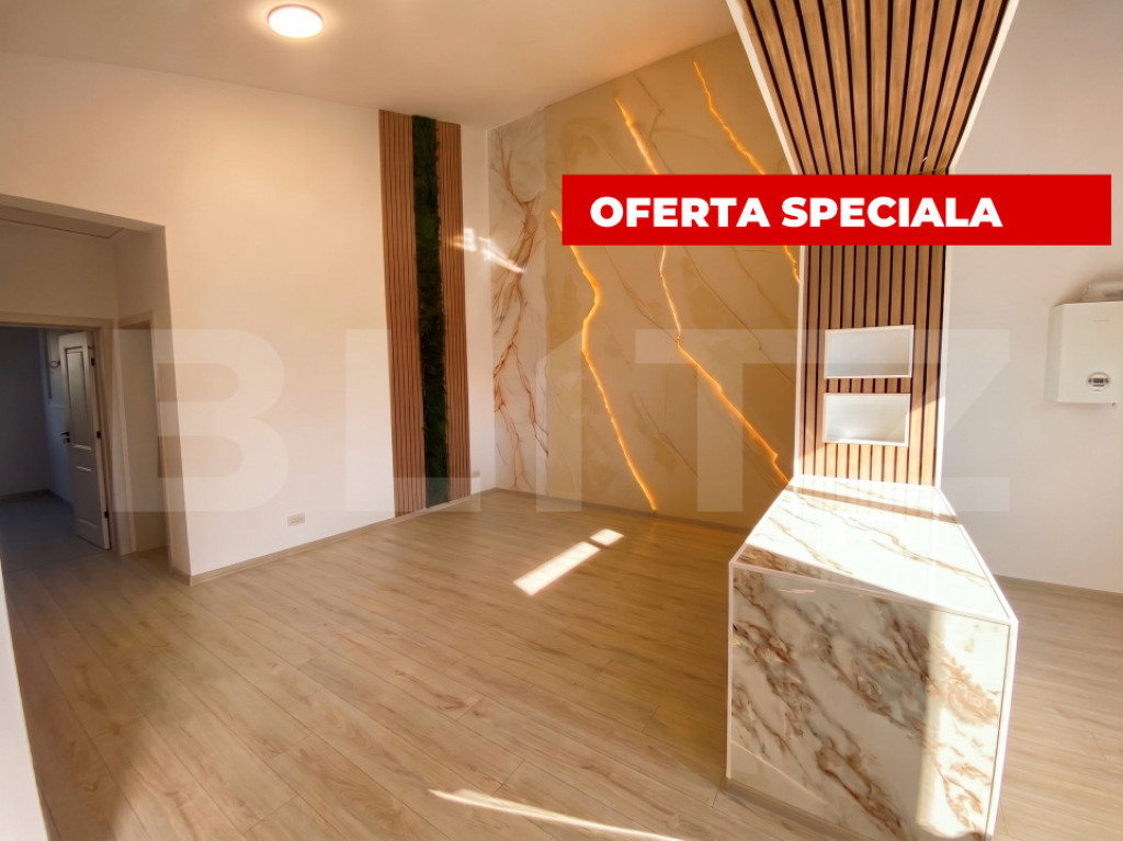 Duplex superb pe parter 3 camere 250 mp teren Bucovat