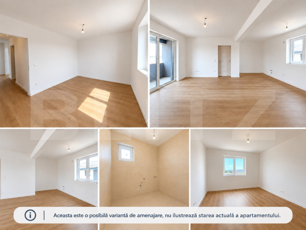 Apartament 3 camere, 72 mp, Apahida, Comision 0%