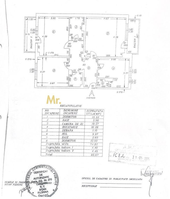 Apartament 3 Camere în Găvana - Decomandat și Luminos - 83 totali