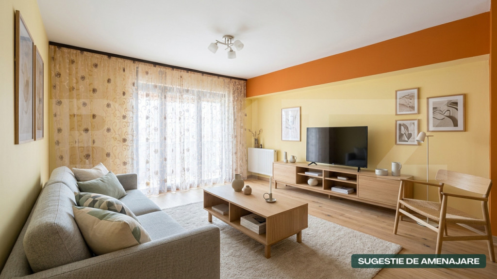 Apartament decomandat 3 camere cu lift , 75 mp, zona Poarta