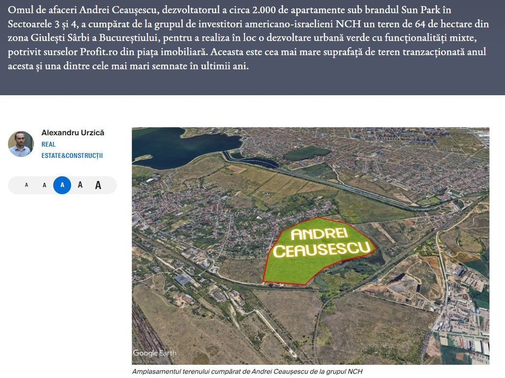 Teren intravilan 590 mp, construcții sau investitie - Se...