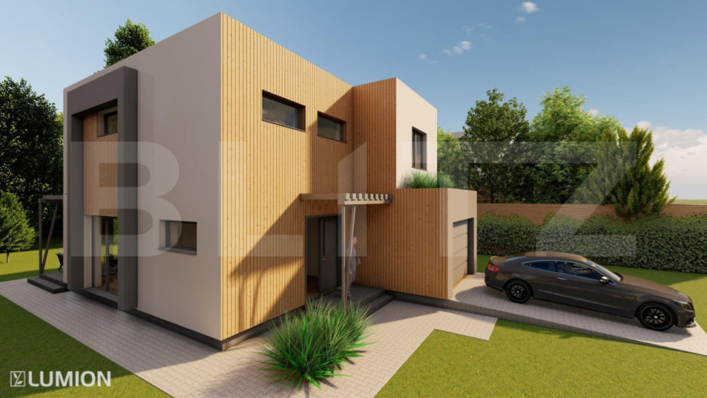 Vand casa individuala de 118 mp + teren de 380 mp, Santana d
