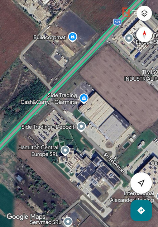 Teren intravilan Curti construcții zona industriala Giarmat