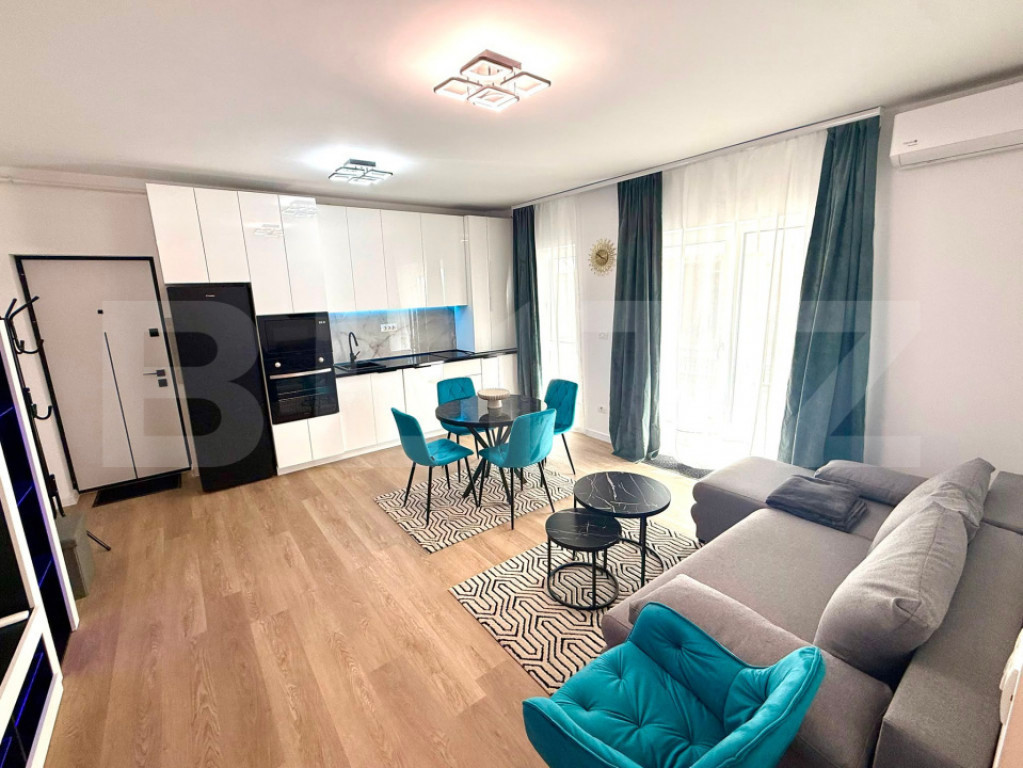 Apartament de închiriat cu 2 camere, terasă și loc de par