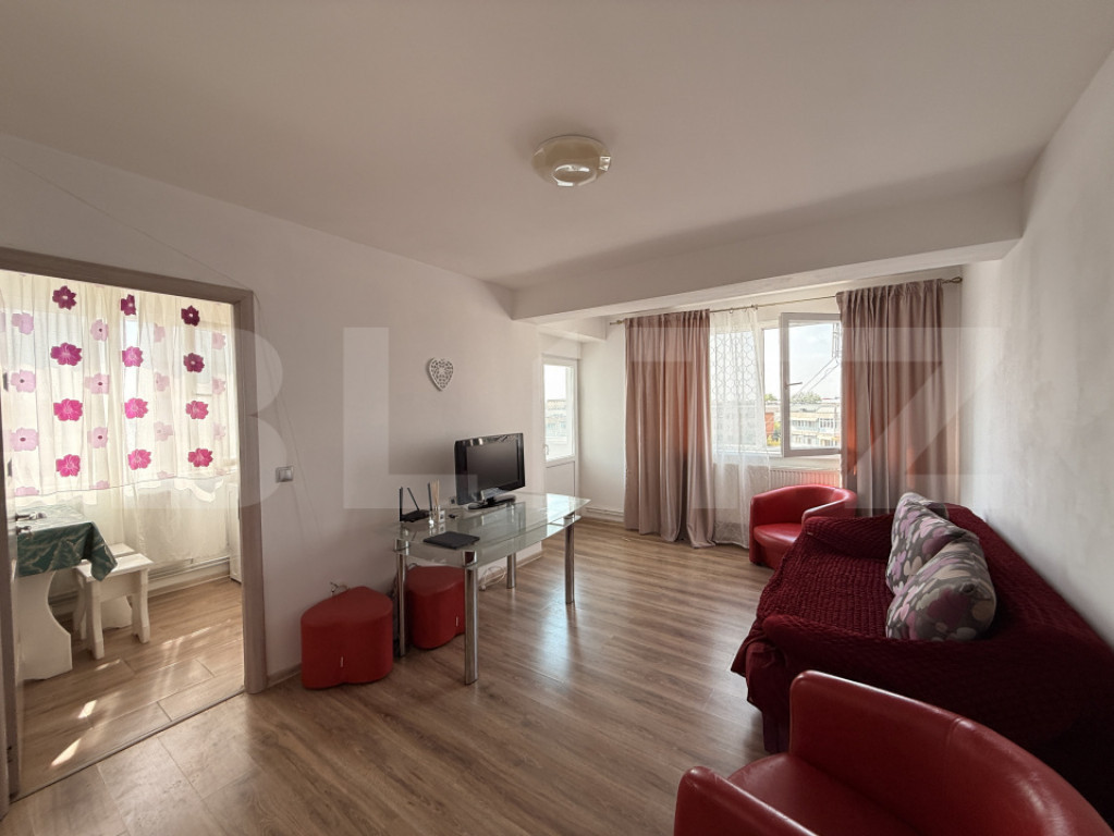Apartament cu 2 camere, balcon și CT, 45 mp, et. 6/7, Brazd