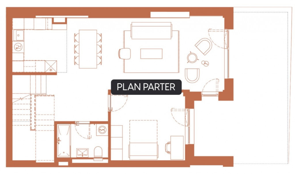 Apartament 4 camere 128.1 mp + gradina 28.1 mp + 8 mp in Hex