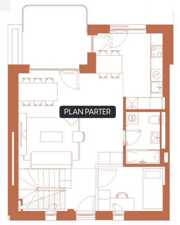 Apartament 3 camere 92.8 mp 1 logie 2 balcoane in Hexagon