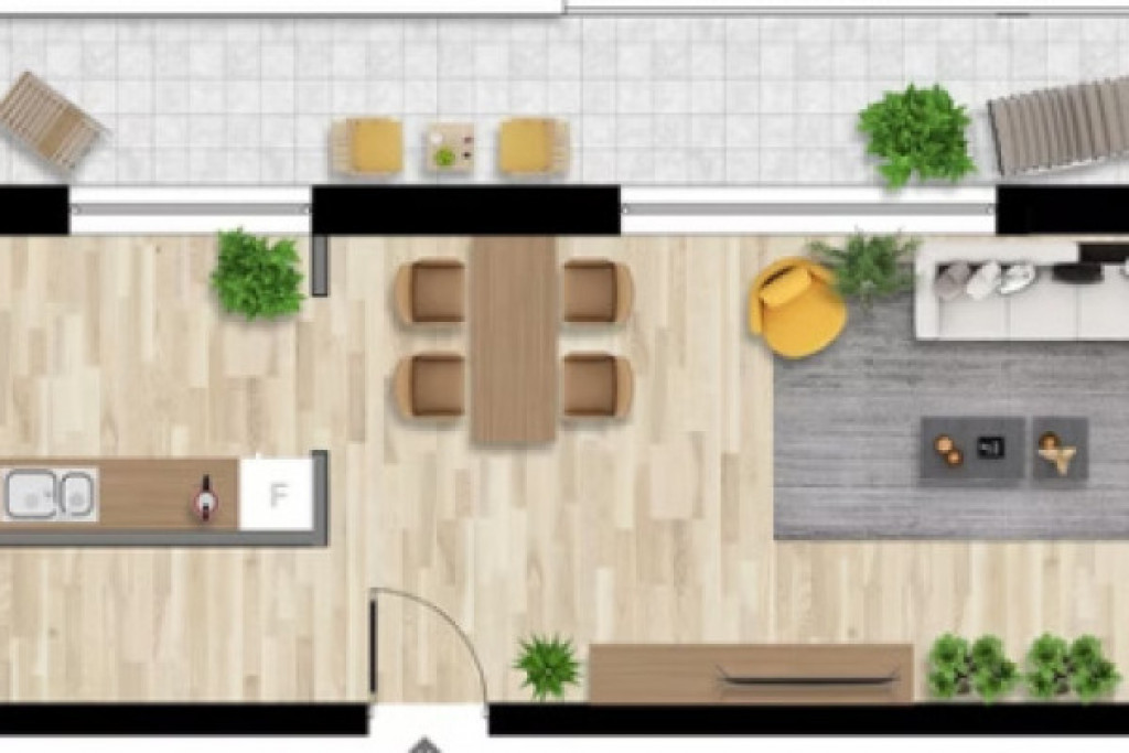 Apartament 3 CAM, SU 82.13MP, 1 TERASA, 2 BAI zona INTRE LAC
