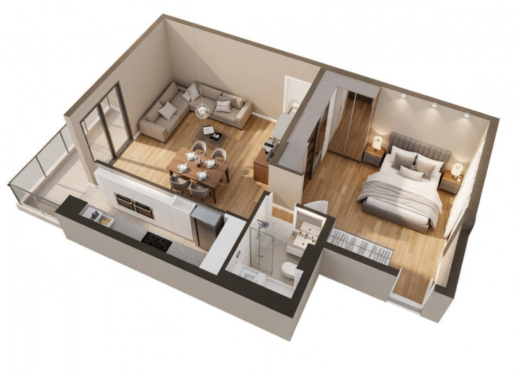 OPORTUNITATE! Ansamblu NZEB! 2 Camere si terasa, Dambul-Rotu