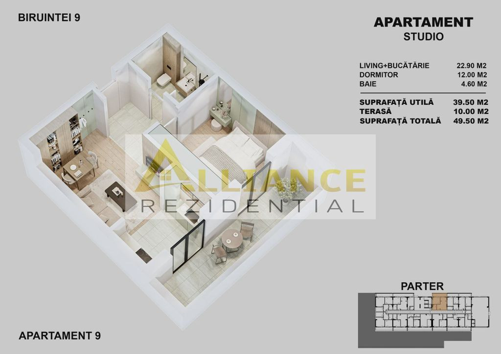 PIATA SUDULUI | 2 CAMERE | 54,3 MP | MOBILAT SI UTILAT | ...