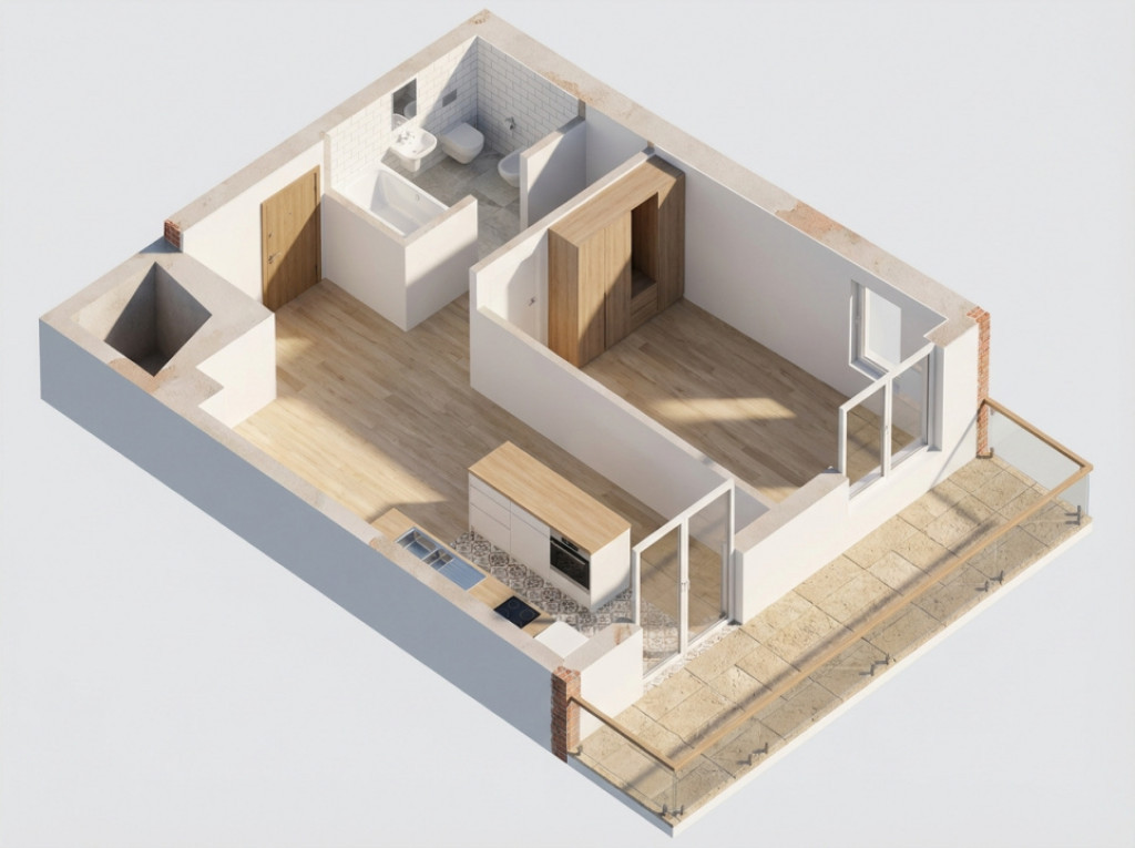 OPORTUNITATE! Ansamblu NZEB! 2 Camere si terasa, Dambul-Rotu