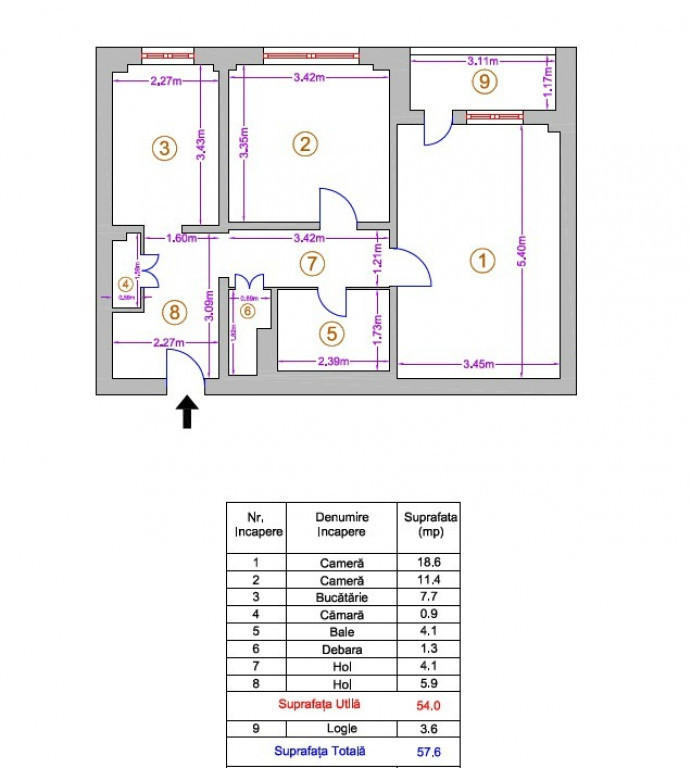 Apartament 2 camere decomandat Lujerului - Timonierului