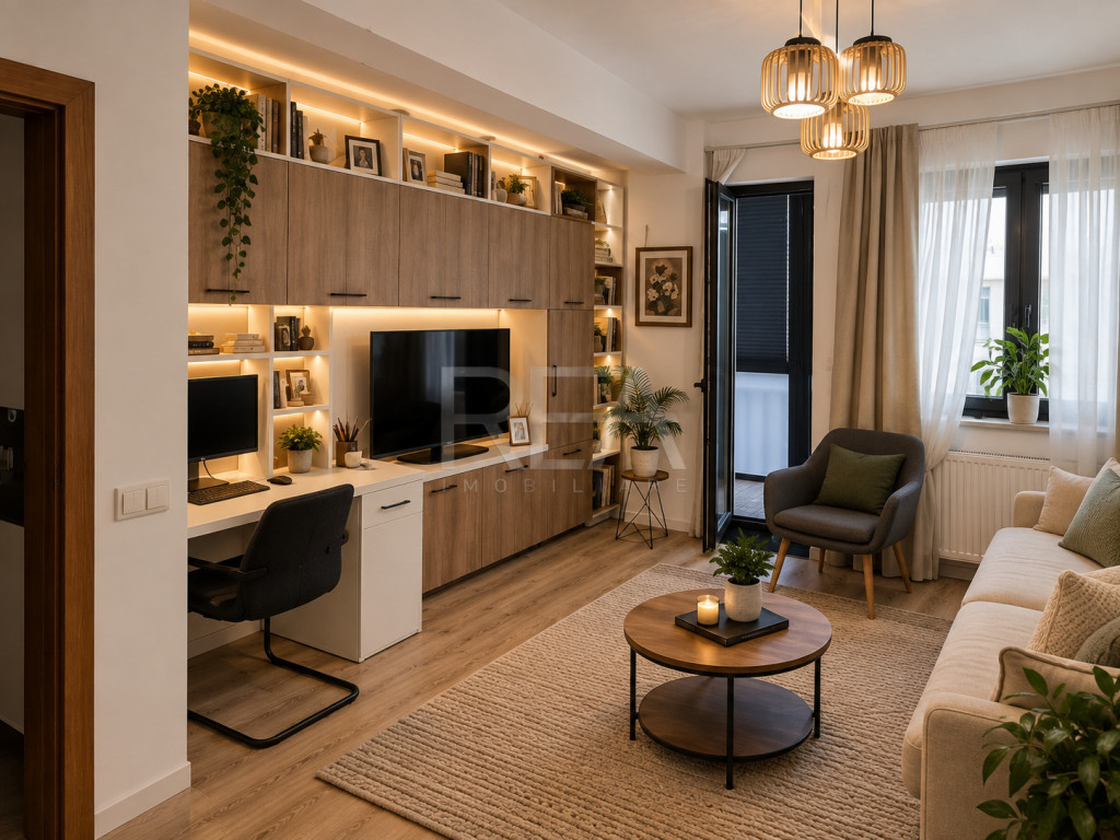 3 camere Titan decomandat, centrală, et. 2, an 2017, 98 mp