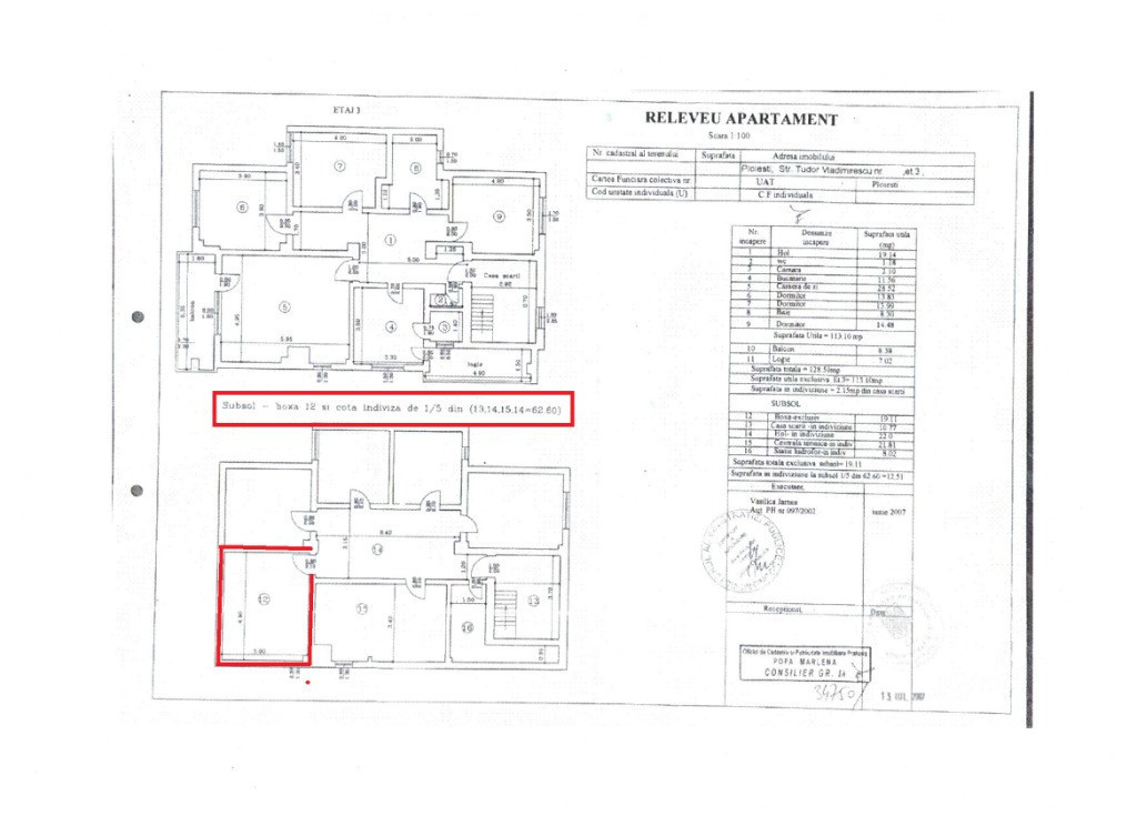 Apartament deosebit 4 camere etaj 3 din 4 - boxa - garaj