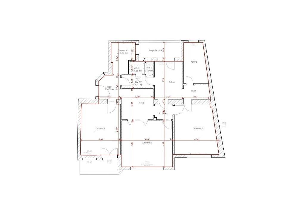 Apartament 4 camere Central