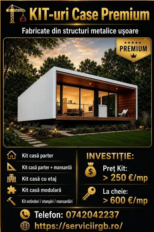 Casă structură metalică